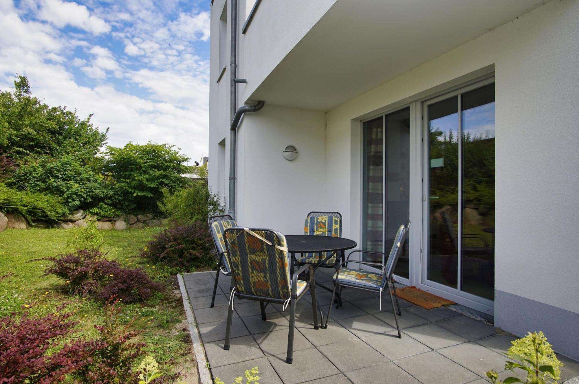 Terrasse, Gratis Nutzung Vom Ahoi Erlebnisbad Und Sauna In Sellin - Villa Antje Fewo 04 غورين المظهر الخارجي الصورة